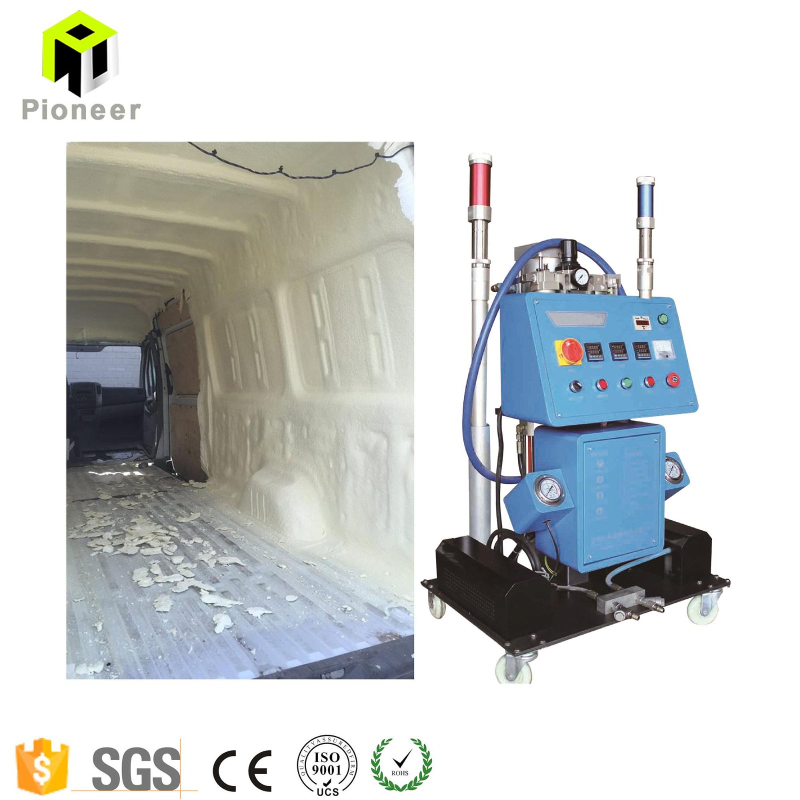 Thermoplastic PU polyurethane Polyurea Spray foam Machine 2