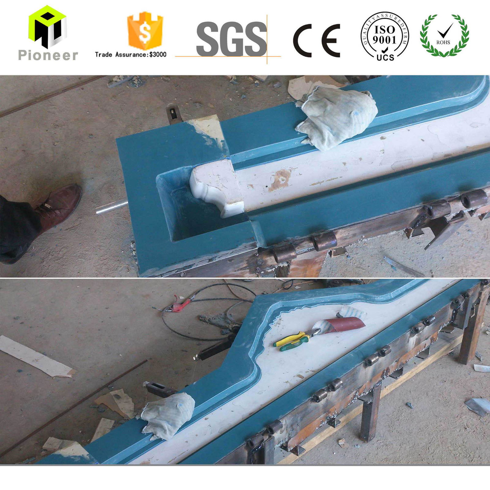 Polyurethane PU cornice Injection Foam Mould or mold 3