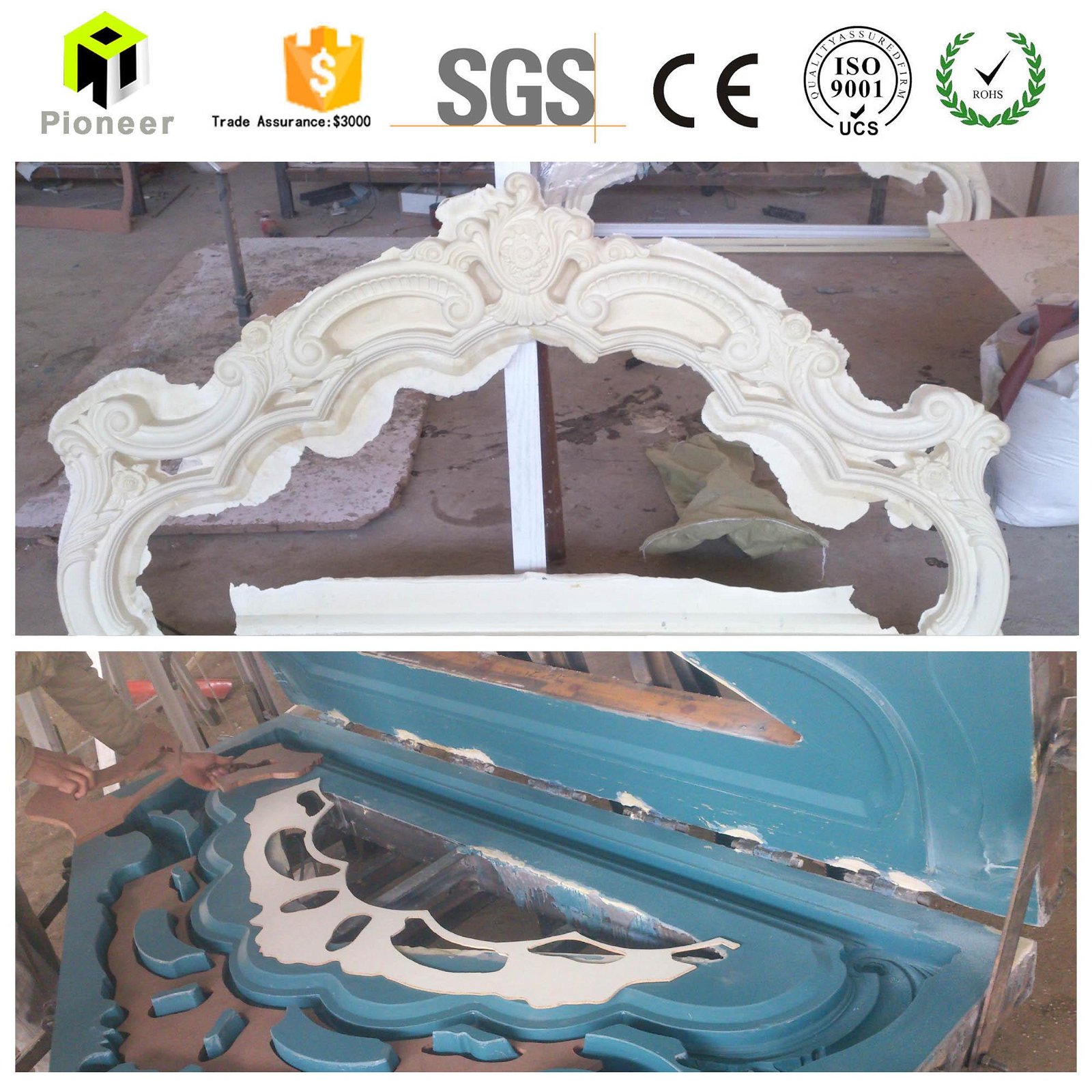 Polyurethane PU cornice Injection Foam Mould or mold 5