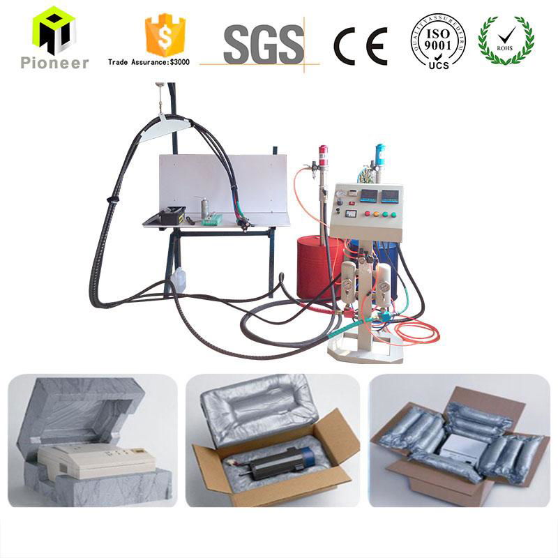Polyurethane foam sealed air instapak automated box packaging systems