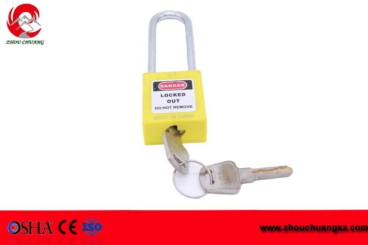 76mm steel long shackle safety keyed alike and logo engraving available smart pa 4