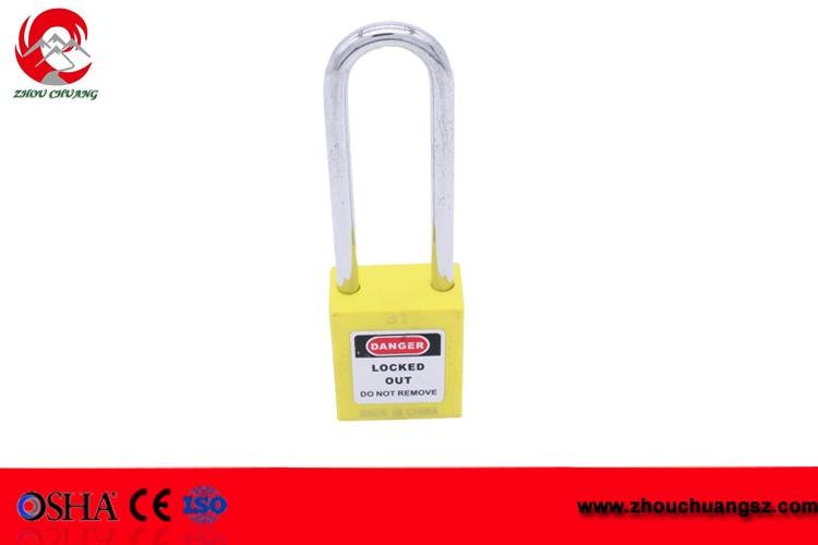76mm steel long shackle safety keyed alike and logo engraving available smart pa 5