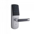 remote control zwave hotel smart door lock APP PIN code Key unlock 1