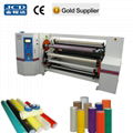 automatic double shafts adhesive tape jumbo roll rewinding machine 1