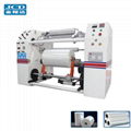 Automatic PE PVC stretch film slitting and rewinding machine