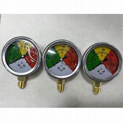 40bar Stainless Steel Bottom Thread  Pressure Gauge for Machine