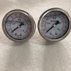 1.6Mpa 50mm  Black Steel Pressure Gauge