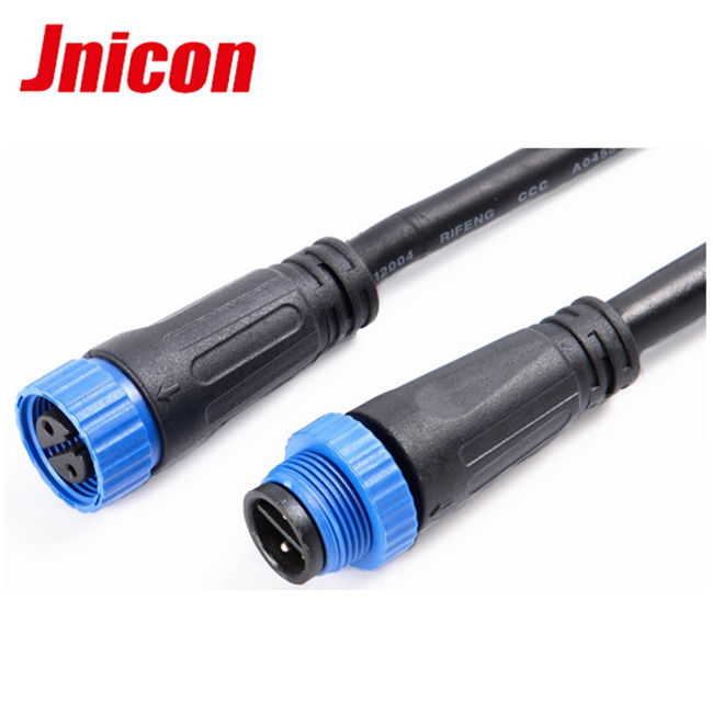 M15 2 pin electrical plug socket outdoor lighting waterproof connector 5
