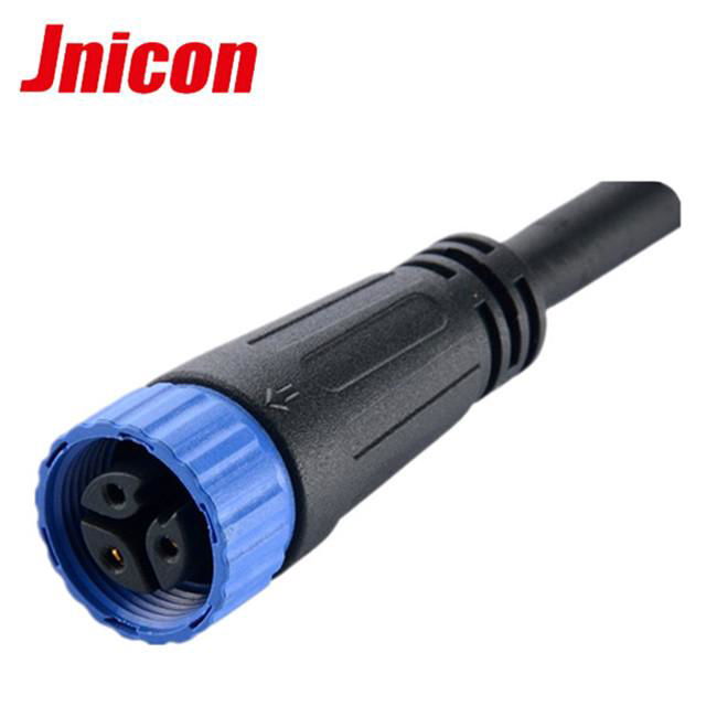jnicon ip65 waterproof cable connector 3 pin for led
