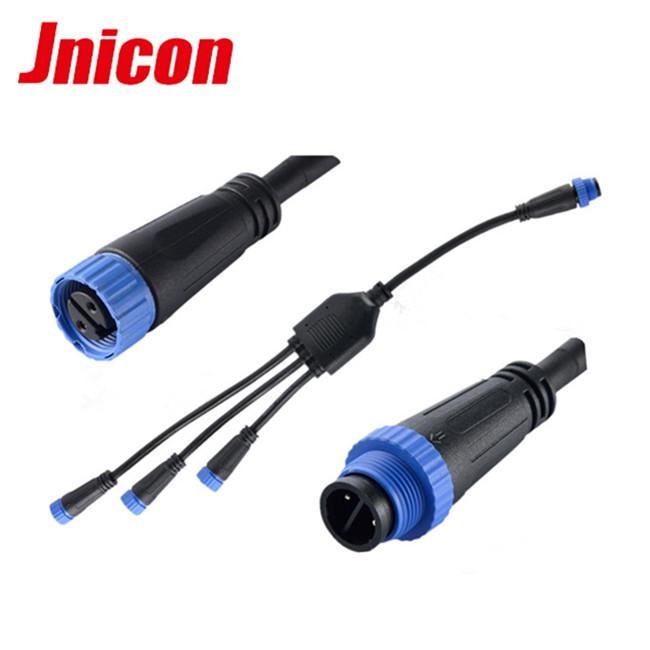 jnicon ip65 waterproof cable connector 3 pin for led 5