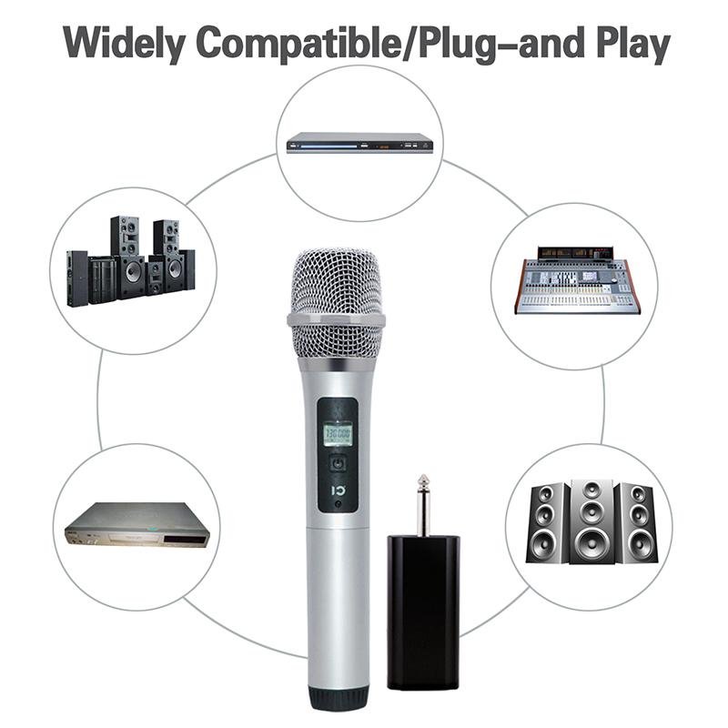 China Export Top Quality Handheld UHF Professional Wireless Microphone 4