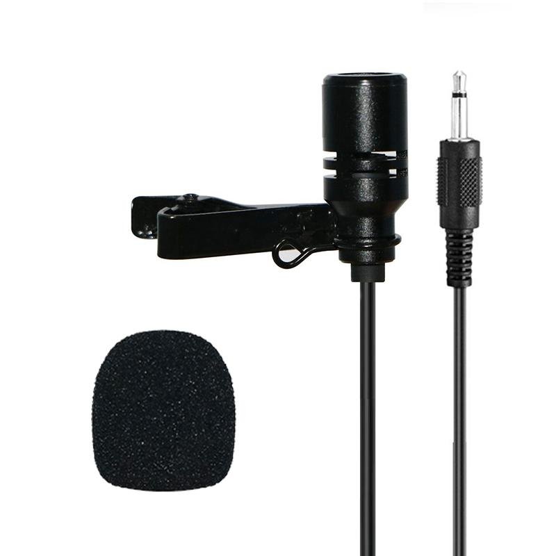 Hands-free Mini Wired Condenser Microphone Clip-on Lapel Lavalier Microphone 4