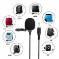 Hands-free Mini Wired Condenser Microphone Clip-on Lapel Lavalier Microphone 5