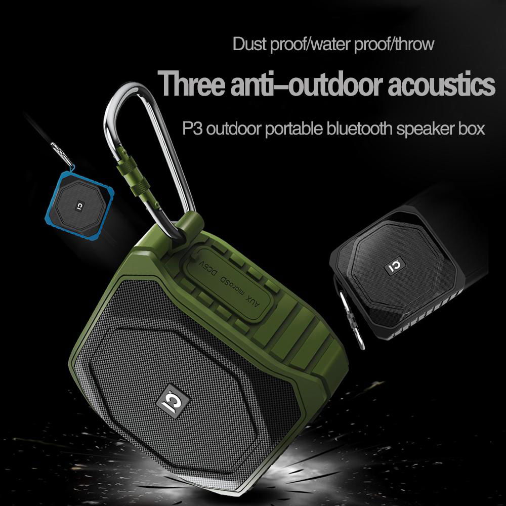 Hot Selling Portable waterproof wireless blue tooth Speaker with Power Bank 3