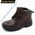 Crazy horse leather safety shoes 2