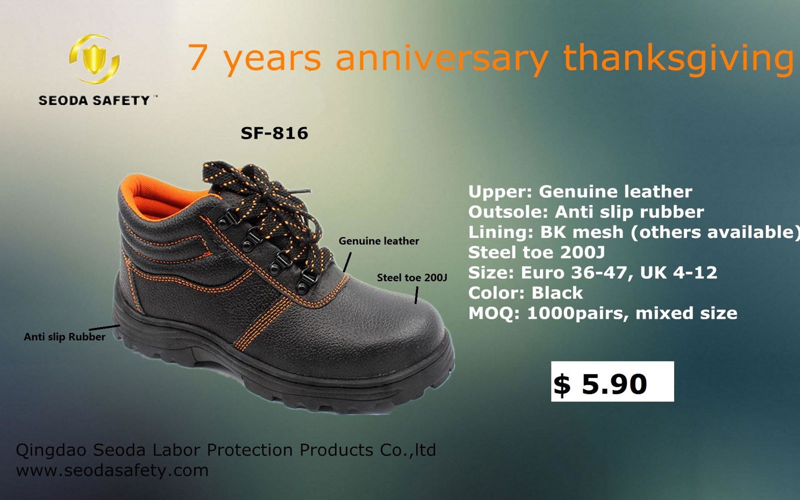 Cheap safety shoes in China 2