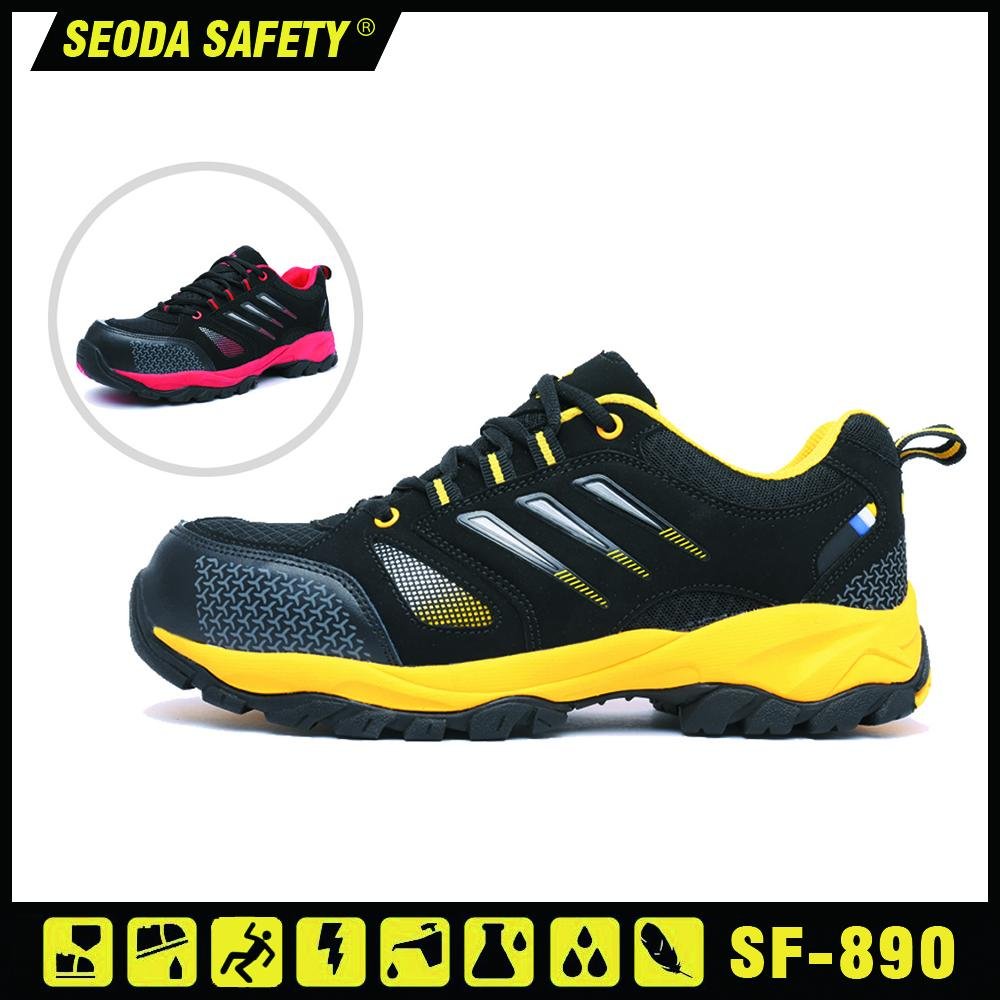 Suede Mesh Leather Safety Working Shoes (sf-890) 2