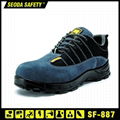 Suede Leather Mesh Safety Work Boots 1