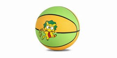 Toy Rubber Basketball with Customized Logo and Color