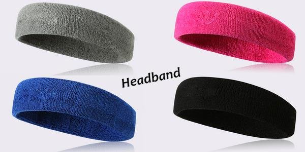 High Quality Comfortable Polyester Cotton Wrister &amp; Headband 2