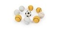 Pet Teeth Bite Colorful Soft Play Rubber Toy Ball for Dog Cat