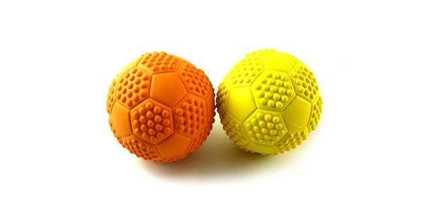 Pet Teeth Bite Colorful Soft Play Rubber Toy Ball for Dog Cat 5