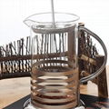 high borosilicate glass French Press  4