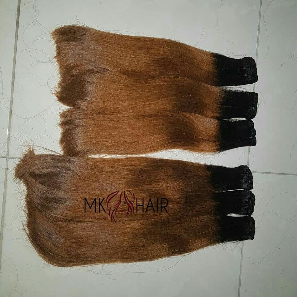 Ombre hair-100% human hair, lenght 8" - 32" Very healthy hair and silky