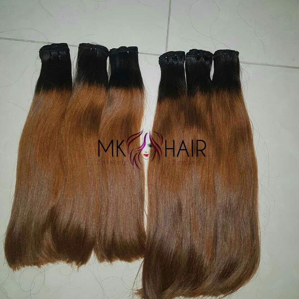 Ombre hair-100% human hair, lenght 8" - 32" Very healthy hair and silky 2