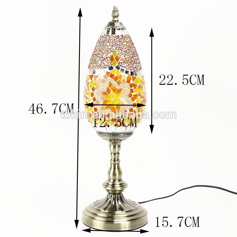 Elegant Tokin-lighting (TC1L03) Handmade Mosaic Art Turkish Mosaic Table Lamps 2