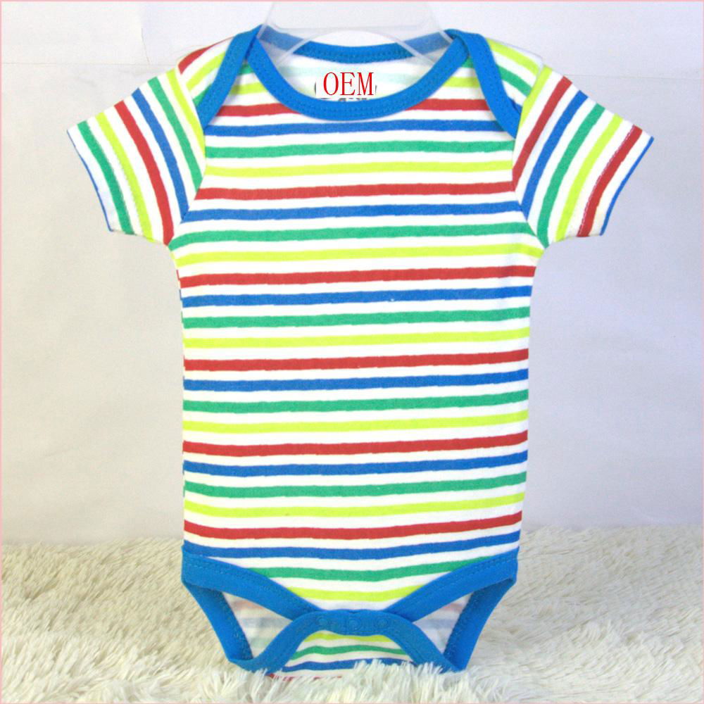 baby 4 pack bodysuits 100% cotton baby garments manufacturer 3