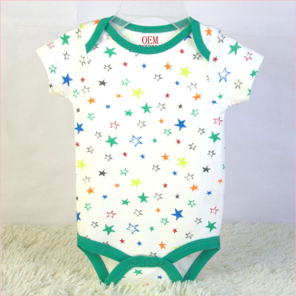 baby 4 pack bodysuits 100% cotton baby garments manufacturer 5