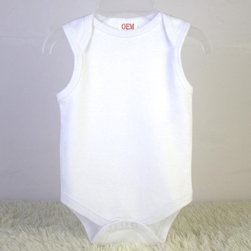 newborn baby 5 pack sleeveless bodysuits OEM orders china baby garments factory 2