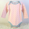 China baby products factory offer infant 4 pack long sleeve bodysuits  4