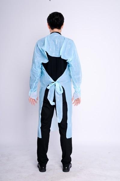 High Quality Medical disposable CPE Protective Gown Impervious 2