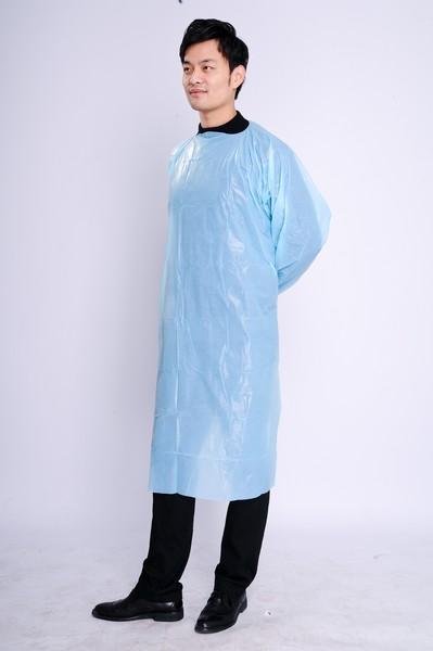 High Quality Medical disposable CPE Protective Gown Impervious 3