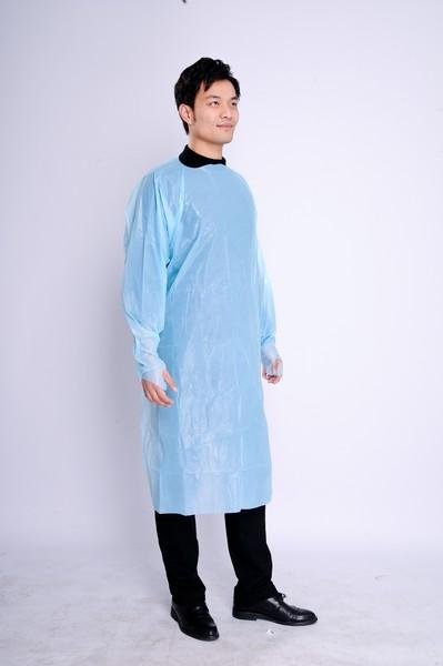 High Quality Medical disposable CPE Protective Gown Impervious 4