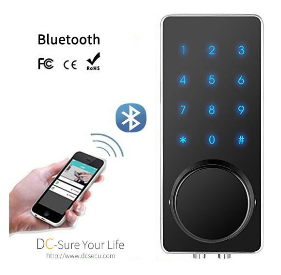 Bluetooth APP Keyless Smart Digital Door Locks Home Business Security Keyless 3