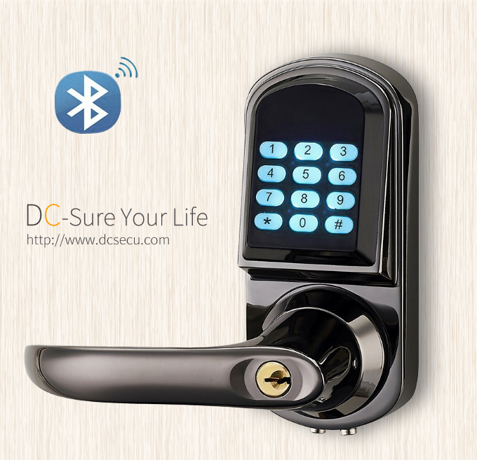 Architectural Hardware Bluetooth Door Locks Lever Handle Smart Electronic Digita