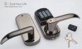 Architectural Hardware Bluetooth Door Locks Lever Handle Smart Electronic Digita 4