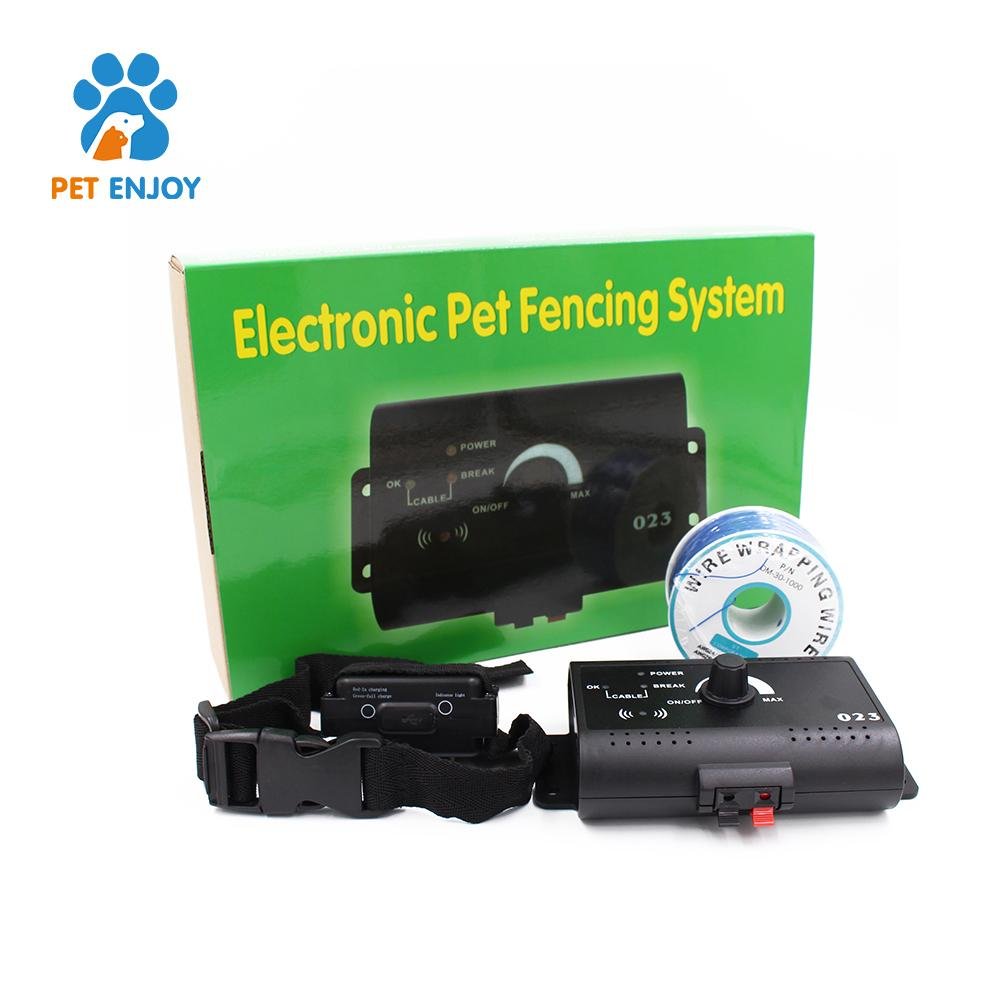Waterproof and Rechargeable Electronic Dog Fence with Adjustable Collar
