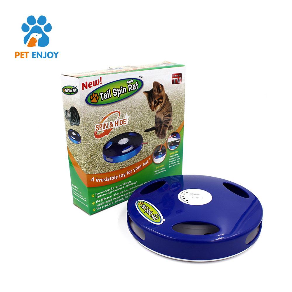 Hot Pursuit Electronic Interactive Cat Toy Concealed Motion Toy With Mouse Squea 5