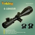 Voking 6-18X65 IR Optical Riflescope magnifier scope with your own APP 3
