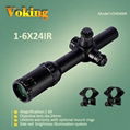 1-6x24 riflescope magnifier scope with