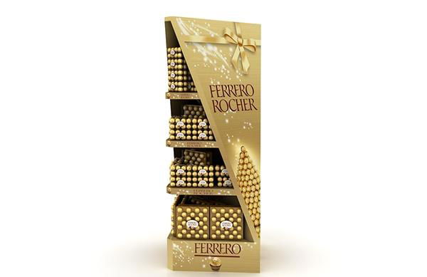 Ferrrero Chocolate Promote Free-standing Cardboard Display Stands 3