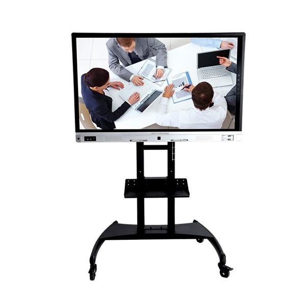 55inch Video conference system all in one touch smart board with mobile bracket 4