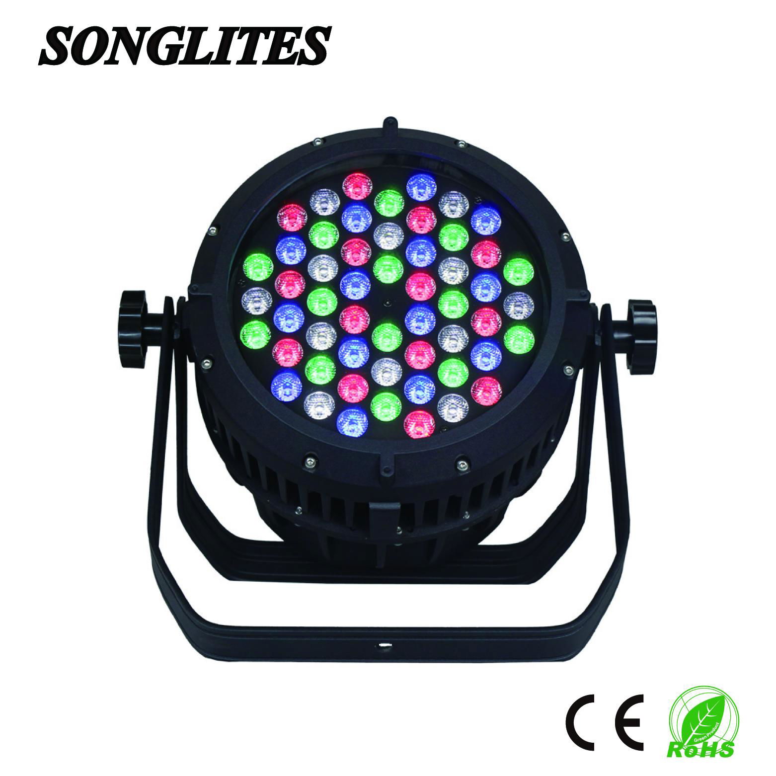 Waterproof IP65 LED Par Can Light 54pcs RGBW Lamps DMX with Wash 2