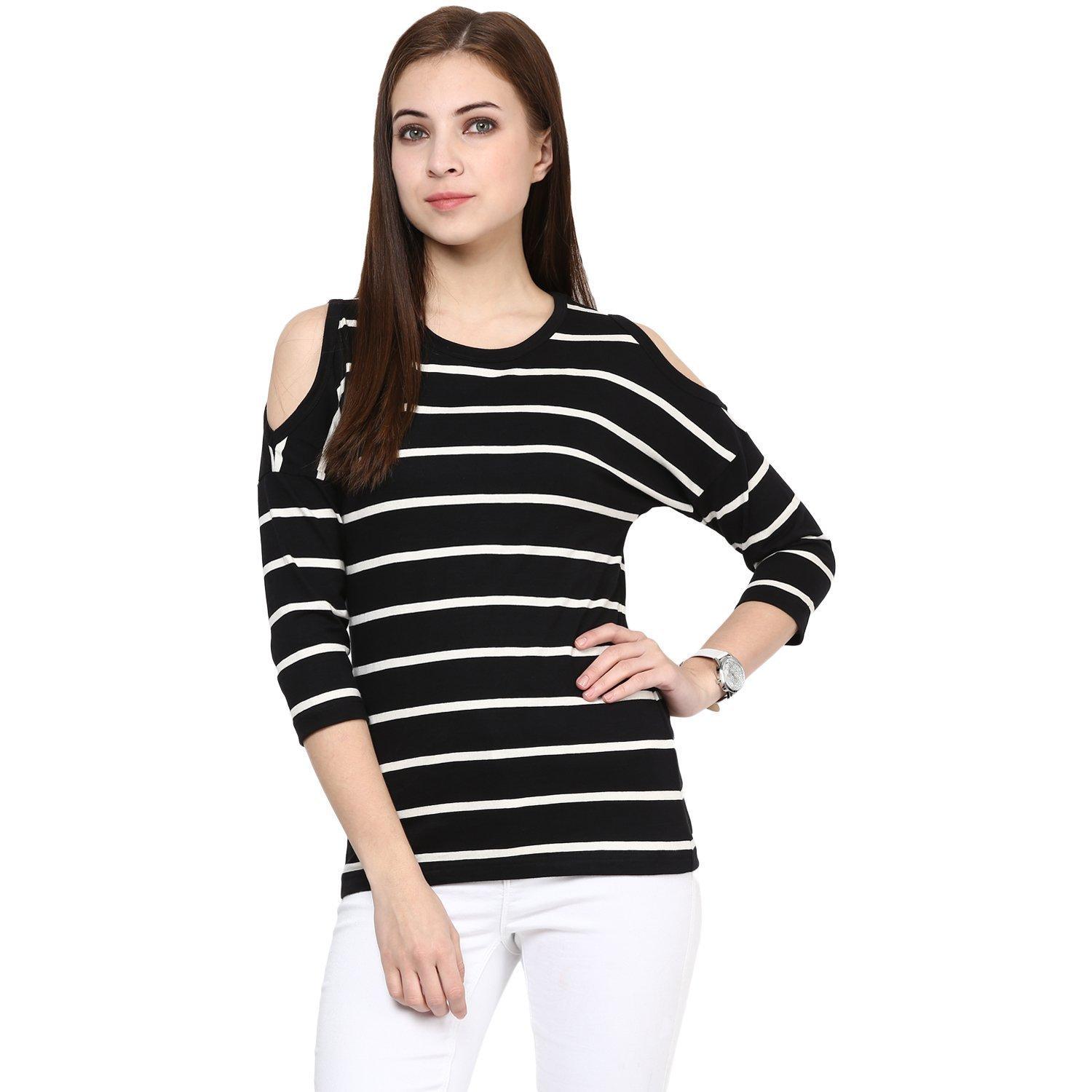 Ladies T-Shirt Stripe Design