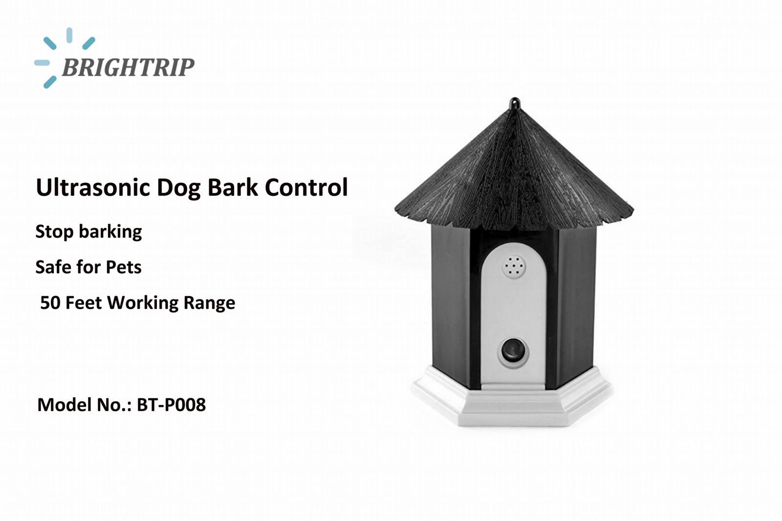 Ultrasonic Outdoor Dog Bark Controller in Birdhouse Shape