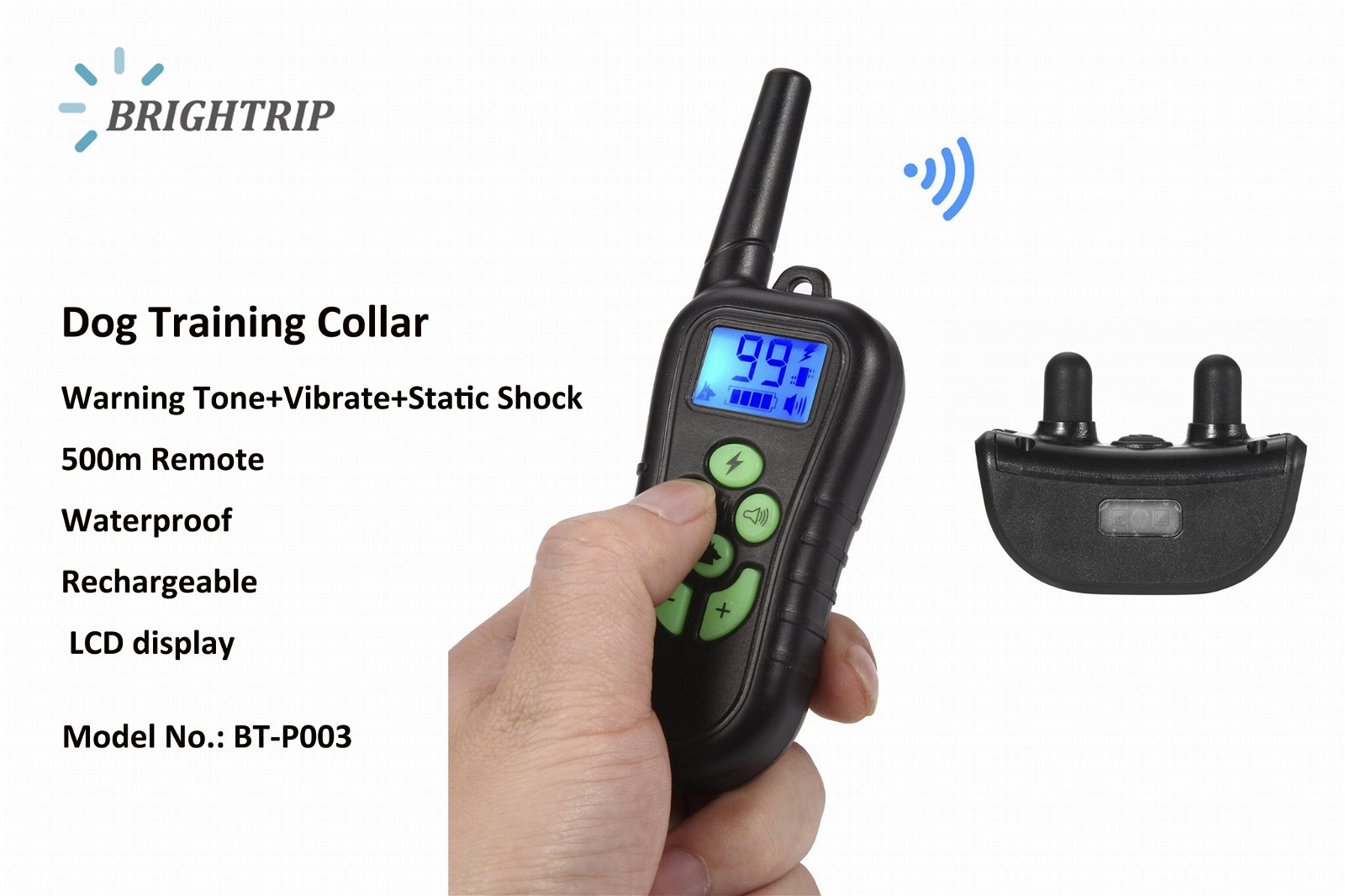 500 Meters Remote Friendly Training Collar 3